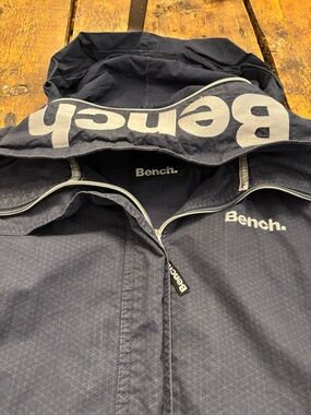 Navy Blue Full-Zip All Weather Outdoor Hoody Jacket (tag US 12, but fits small)